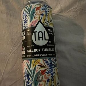 New Tal 18 oz tall boy tumbler with lid